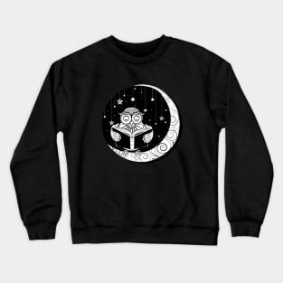 Owl and moon Crewneck Sweatshirt